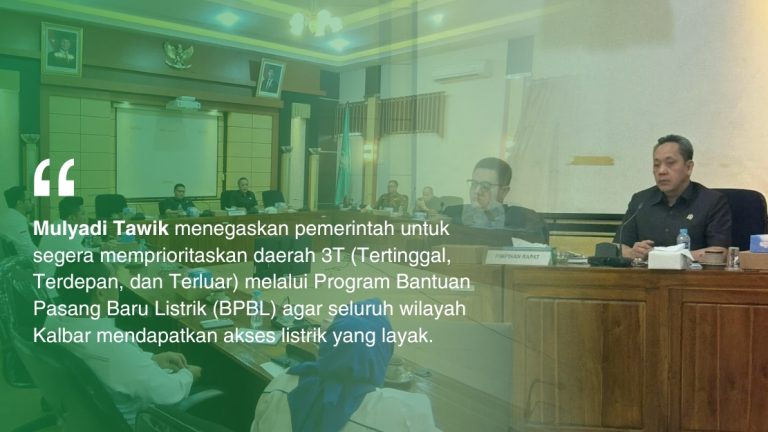 Mulyadi Tawik Soroti Distribusi BBM, LPG, dan Pemerataan Listrik di Kalbar