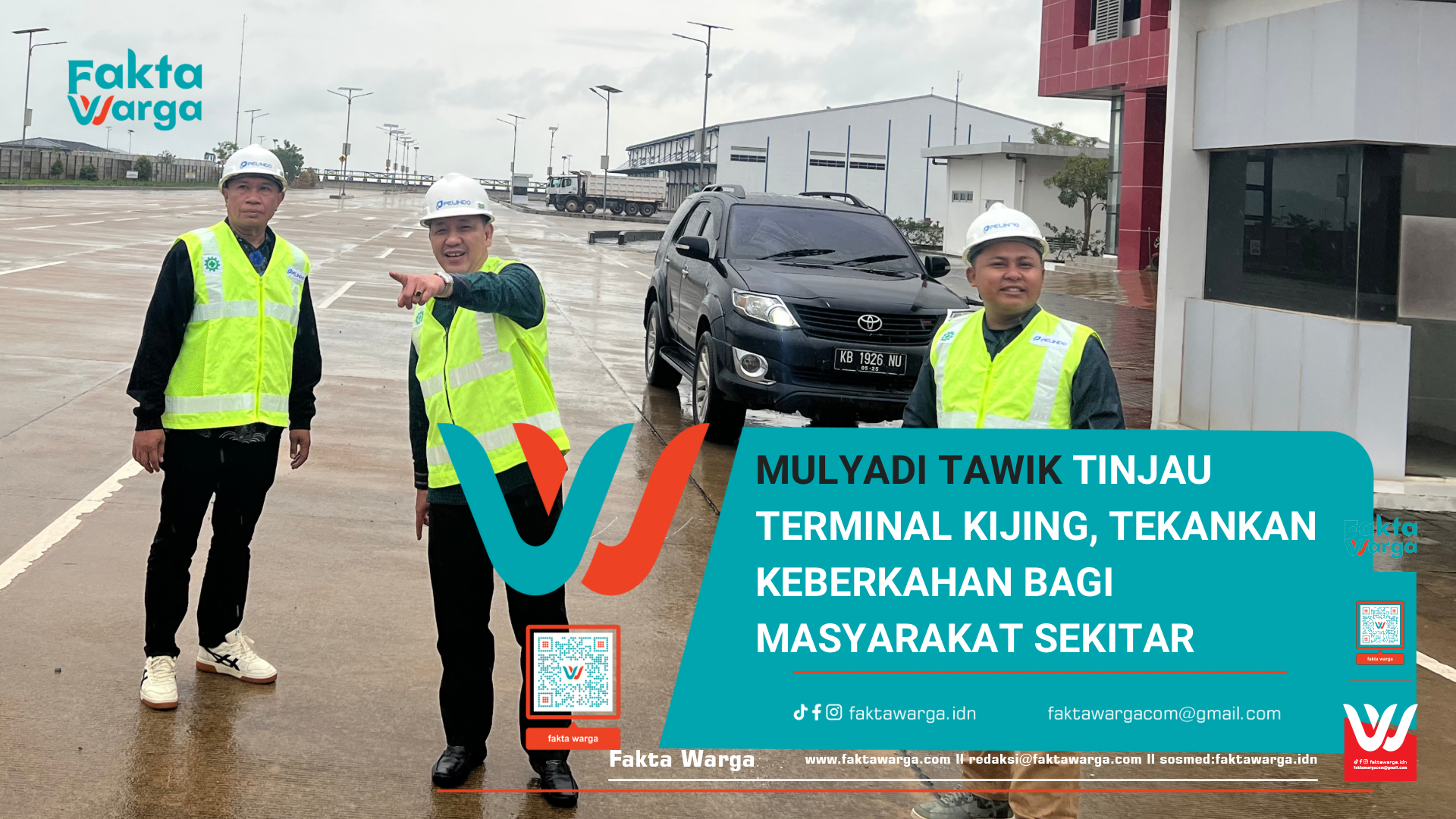 Mulyadi Tawik Tinjau Terminal Kijing, Tekankan Keberkahan bagi Masyarakat Sekitar